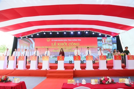 Hưng Yên: Khởi công 3 dự án trọng điểm chào mừng Cách mạng Tháng Tám và Quốc khánh 2/9