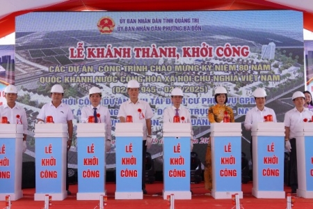 Quảng Trị khởi công khu tái định cư phục vụ dự án đường sắt tốc độ cao tại phường Ba Đồn