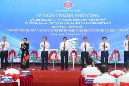 Nghệ An khánh thành bệnh viện ung bướu hiện đại hơn 1.000 giường, hoàn thiện chuỗi điều trị ung thư khép kín