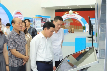 Phó Bí thư Thường trực Tỉnh ủy Thanh Hóa kiểm tra công tác chuẩn bị trưng bày thành tựu kinh tế - xã hội