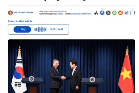Học giả Thái Lan bình luận về vị thế của Việt Nam