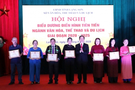 Lạng Sơn: Biểu dương điển hình tiên tiến ngành Văn hóa, Thể thao và Du lịch giai đoạn 2020 – 2025