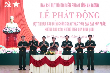 Bộ đội Biên phòng tỉnh An Giang phát động thi đua cao điểm chống khai thác IUU