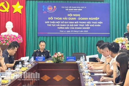 Hải quan Ninh Bình tăng cường đối thoại, tháo gỡ vướng mắc cho doanh nghiệp