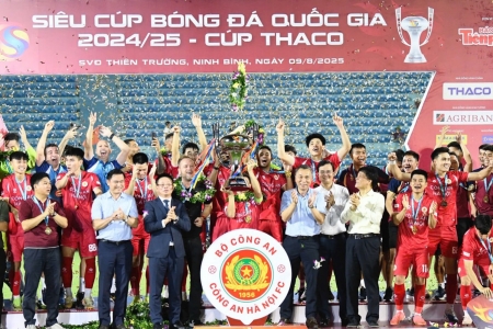 THACO đồng hành 11 năm liên tiếp cùng Siêu cúp Bóng đá quốc gia 2024/2025 – Cúp THACO