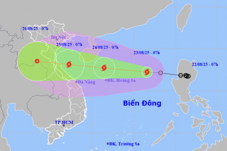Bão số 5 vừa hình thành, cường độ có thể đạt cấp 12, giật cấp 15