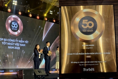 PVCFC - Top 50 Doanh nghiệp niêm yết tốt nhất Việt Nam 2025