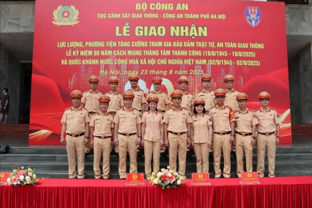 Hà Nội tiếp nhận 660 Cảnh sát giao thông phục vụ Lễ kỷ niệm A80