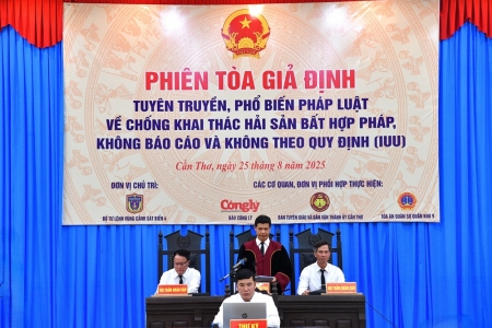 Phiên tòa giả định” – Hình thức tuyên truyền trực quan, hiệu quả về chống khai thác IUU