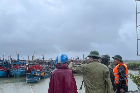 Quảng Trị sơ tán 4.139 người dân đến nơi an toàn trước bão số 5