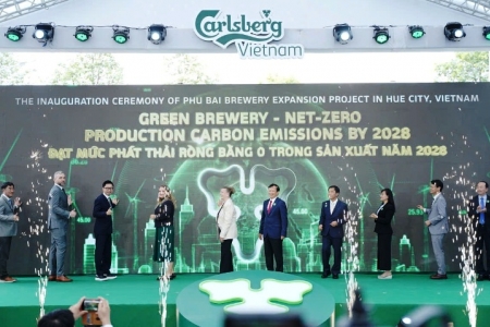 Carlsberg Việt Nam khánh thành nhà máy bia Phú Bài mở rộng tổng vốn hơn 2000 tỷ đồng