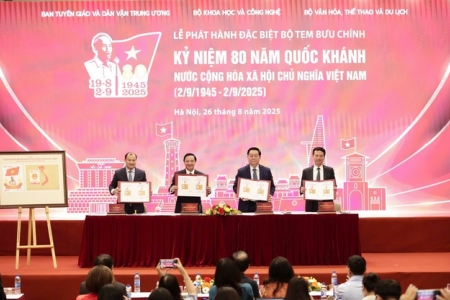 Phát hành bộ tem đặc biệt kỷ niệm 80 năm Quốc khánh 2/9