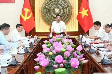 Cho ý kiến về tổ chức phục vụ Đại hội đại biểu Đảng bộ tỉnh Thanh Hóa lần thứ XX, nhiệm kỳ 2025-2030