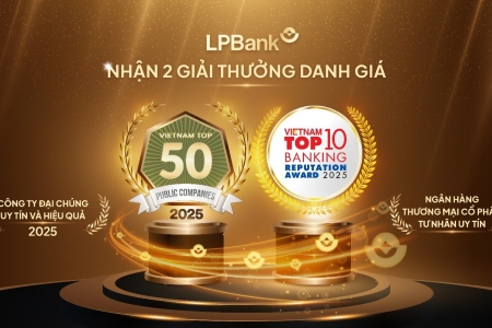 Tiếp đà tăng trưởng bền vững, LPBank thăng hạng trong bộ đôi giải thưởng uy tín năm 2025