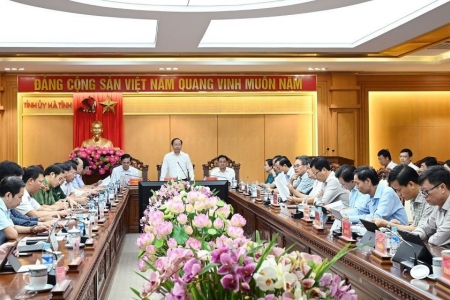 Hà Tĩnh: Ban Thường vụ Tỉnh ủy chỉ đạo khẩn trương khắc phục hậu quả bão số 5