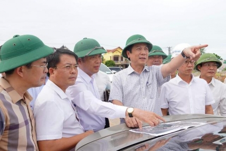 Đẩy nhanh tiến độ dự án đường nối trung tâm Đồng Hới với sân bay Đồng Hới