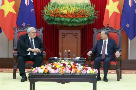 Tổng Bí thư Tô Lâm tiếp Chủ tịch Quốc hội New Zealand Gerry Brownlee