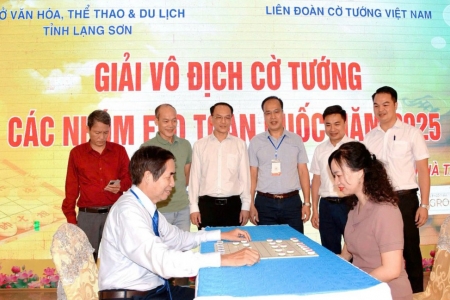 Chính thức khai mạc Giải Vô địch Cờ tướng các nhóm Elo toàn quốc năm 2025