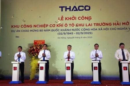 THACO khởi công Khu Công nghiệp cơ khí ô tô Chu Lai Trường Hải mở rộng