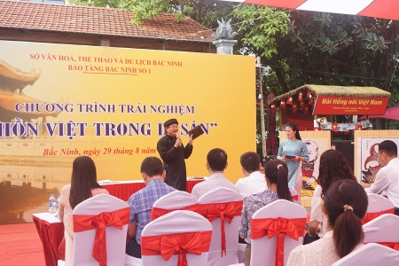 Bảo tàng Bắc Ninh tổ chức chương trình trải nghiệm “Hồn Việt trong Di sản”
