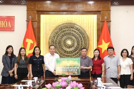 Tỉnh Khánh Hòa ủng hộ đồng bào Thanh Hóa khắc phục hậu quả lũ lụt