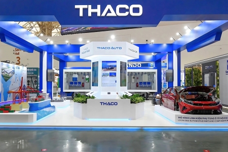 THACO giới thiệu mô hình toa tàu, robot và mô hình cảng biển tại Triển lãm “80 năm hành trình Độc lập - Tự do - Hạnh phúc”