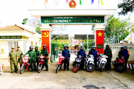 Phối hợp tuần tra, bảo vệ an ninh trật tự khu vực biên giới dịp cao điểm kỷ niệm 80 năm ngày Quốc khánh