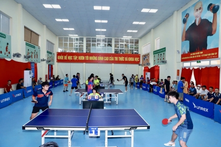 Gần 100 vận động viên tham gia giải Bóng bàn phường Hồng Bàng lần thứ I năm 2025