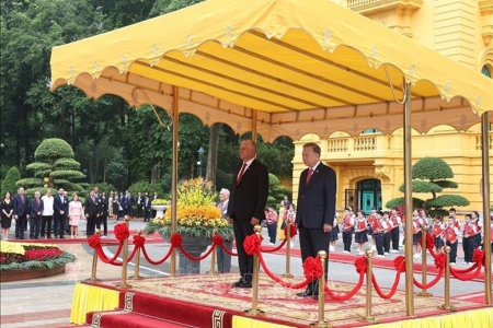 Lễ đón chính thức Bí thư thứ Nhất Đảng Cộng sản Cuba, Chủ tịch nước Cộng hòa Cuba