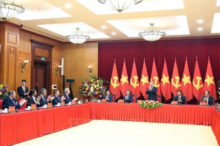 Tổng Bí thư Tô Lâm tiếp trưởng đoàn các nước tham dự Lễ kỷ niệm 80 năm Cách mạng Tháng Tám, Quốc khánh 2/9