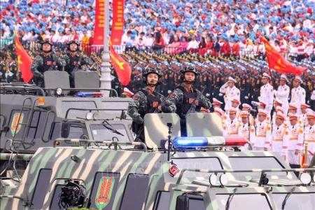 Đội hình diễu binh, diễu hành A80 hoàn thành nhiệm vụ, trở về đơn vị