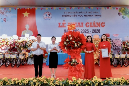 Hà Nội: Trường Tiểu học Quang Trung khai giảng năm học mới, lan tỏa niềm vui ngày hội toàn dân