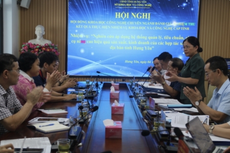 Hưng Yên: Nghiên cứu áp dụng hệ thống quản lý nâng cao hiệu quả sản xuất kinh doanh của các HTX