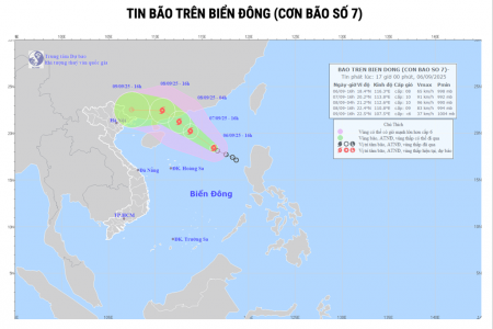 Bão số 7 (Tapah) hướng vào Trung Quốc, miền Bắc sắp đón mưa lớn