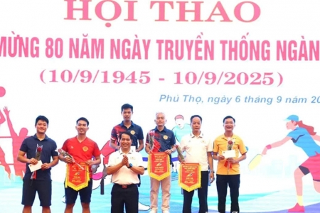 Phú Thọ tổ chức Hội thao chào mừng 80 năm Ngày truyền thống ngành Thuế