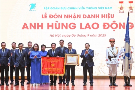 VNPT đón nhận danh hiệu Anh hùng Lao động dịp kỷ niệm 80 năm Ngày truyền thống