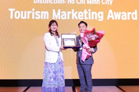 TP. HCM được vinh danh ở hạng mục Giải thưởng Tiếp thị Du lịch xuất sắc