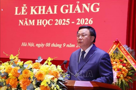 Thường trực Ban Bí thư Trần Cẩm Tú dự khai giảng năm học mới của Học viện Chính trị quốc gia Hồ Chí Minh