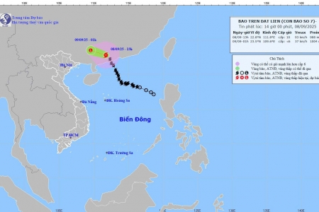 Bão số 7 Tapah giật cấp 12 sau 3 giờ đổ bộ, thời tiết diễn biến xấu