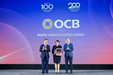 OCB góp mặt trong danh sách các doanh nghiệp đóng thuế lớn nhất Việt Nam