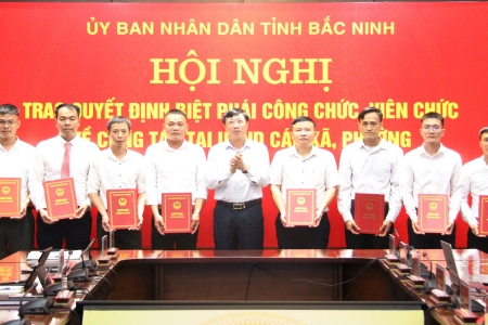 Bắc Ninh: Biệt phái 32 công chức, viên chức về công tác tại UBND các xã, phường