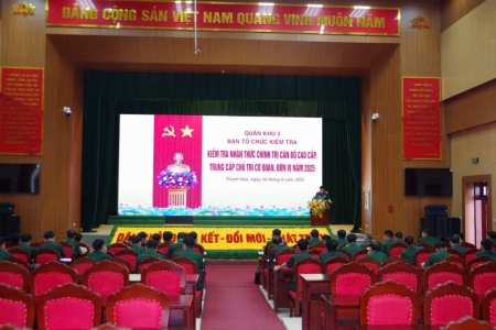 Bộ Chỉ huy Quân sự tỉnh Thanh Hóa kiểm tra nhận thức chính trị 2025
