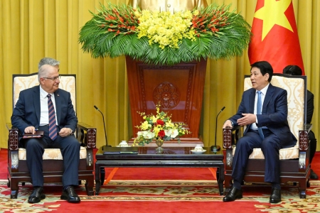 Chủ tịch nước Lương Cường tiếp Bộ trưởng Quốc phòng Thổ Nhĩ Kỳ