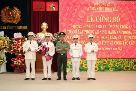 Thành lập Phòng An ninh mạng và phòng, chống tội phạm sử dụng công nghệ cao