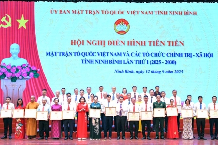 Ninh Bình: Hội nghị điển hình tiên tiến MTTQ và các đoàn thể chính trị - xã hội giai đoạn 2020 - 2025