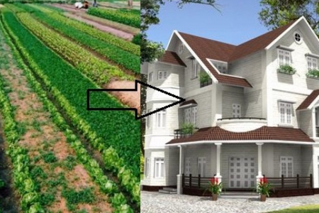 Nhiều đề xuất liên quan đến điều chỉnh mức thu tiền chuyển đổi đất nông nghiệp sang thổ cư