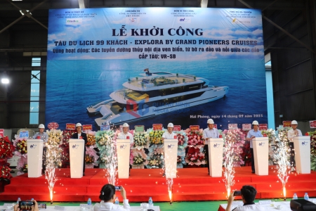 Khởi công đóng mới du thuyền tham quan trên vịnh Hạ Long