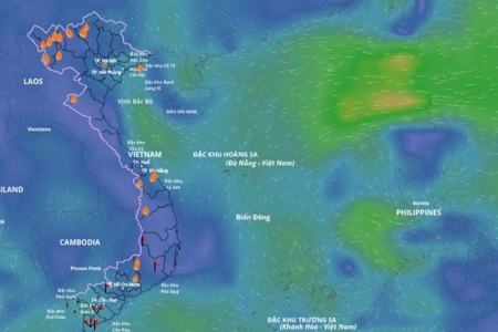Xuất hiện vùng áp thấp mới trên Biển Đông, dự báo có mưa rào và dông rải rác