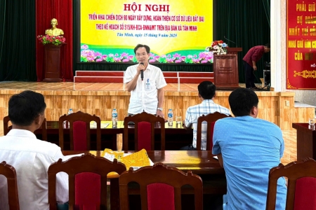 Xã Tân Minh triển khai chiến dịch 90 ngày xây dựng, hoàn thiện cơ sở dữ liệu đất đai