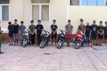 Nghệ An: Khởi tố, tạm giam 8 đối tượng gây rối trật tự công cộng